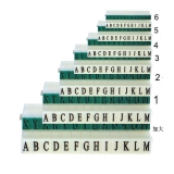 亚信 大写英文组合号码印 (可选规格）