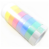 金唛 12mm粉彩丝绸胶粘带 彩色胶带 8卷装