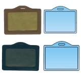 仿皮证件卡 100*78mm 厂牌套 工作证 胸卡 证件套