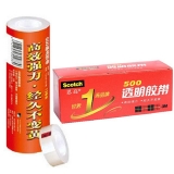 3M 思高透明胶带500-3/4 18mm×15m 8卷筒装