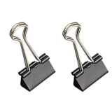 齐心B3609黑色长尾票夹 19mm 12个/纸盒