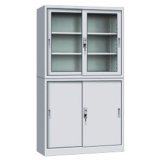 钢制办公文件柜 LB-W-003宽体移门柜 带锁铁皮柜
