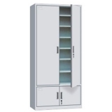 钢制办公柜 LB-W-027下档凭证柜 带锁铁皮文件柜