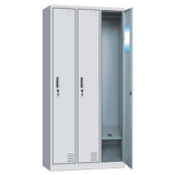 钢制更衣柜 LB-W-034三门更衣柜 带锁铁皮工衣柜