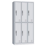 钢制更衣柜 LB-W-037六门更衣柜 带锁铁皮工衣柜