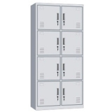 钢制更衣柜 LB-W-038八门更衣柜 带锁铁皮工衣柜