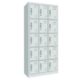 钢制更衣柜 LB-W-十五门更衣柜 带锁铁皮工衣柜
