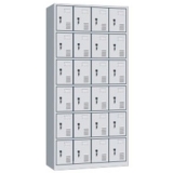 钢制更衣柜 LB-W-043二十四门更衣柜 带锁铁皮工衣柜