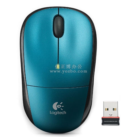 罗技（Logitech）M215 无线鼠标 青色
