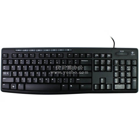 罗技（Logitech）K200 多媒体键盘（USB接口）