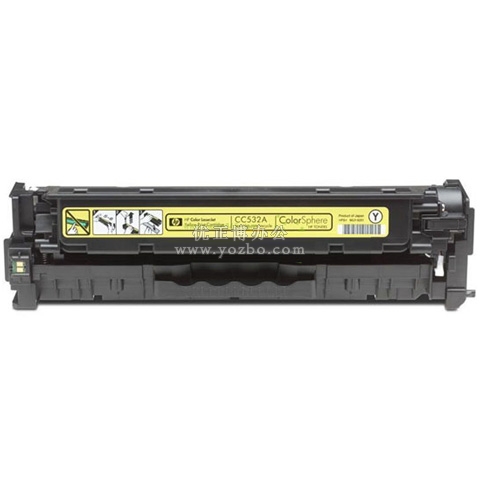 	惠普（HP）Color LaserJet CC532A 黄色硒鼓 原装正品