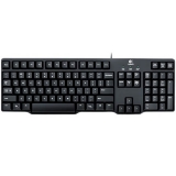 罗技（Logitech）经典K100 键盘 黑色（PS/2接口）