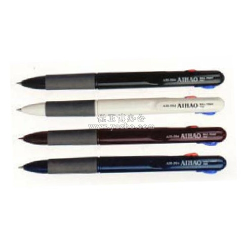 爱好504双色圆珠笔 红蓝圆珠笔 两色圆珠笔 0.5mm