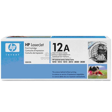 鎯犳櫘锛圚P锛塋aserJet Q2612A 榛戣壊纭掗紦 鍘熻纭掗紦