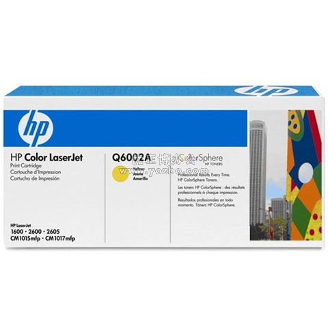 惠普（HP）LaserJet Q6002A 黄色硒鼓 原装正品耗材