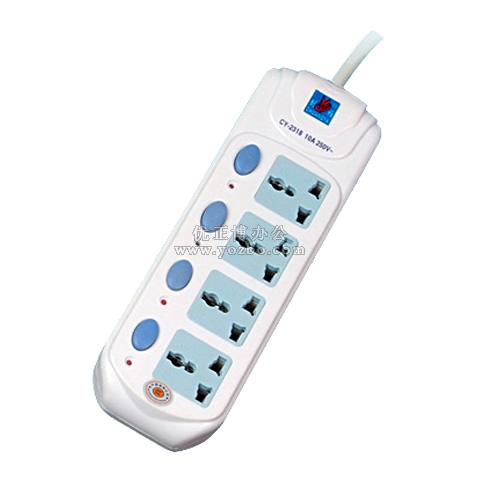创雅插座排插 CY-2318独立开关 四位3米线 