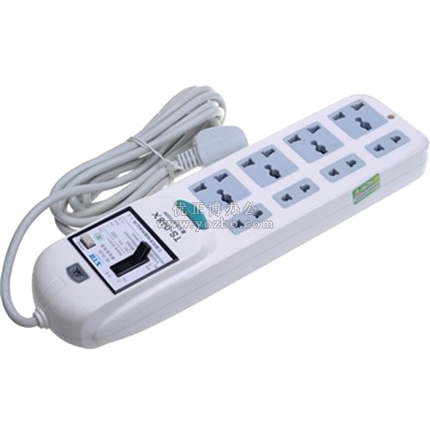 子弹头 2.8米插座总控 漏电保护 超级安全型 TS-048X