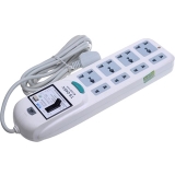 子弹头 2.8米插座总控 漏电保护 超级安全型 TS-048X