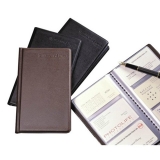 齐心名片册A1556 硬皮商务名片夹 180枚