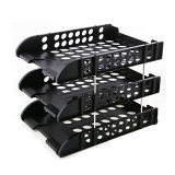 得力三层文件盘 文件架9217