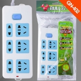 公牛插座 插排接线板 六位总开关 3米 GN-402