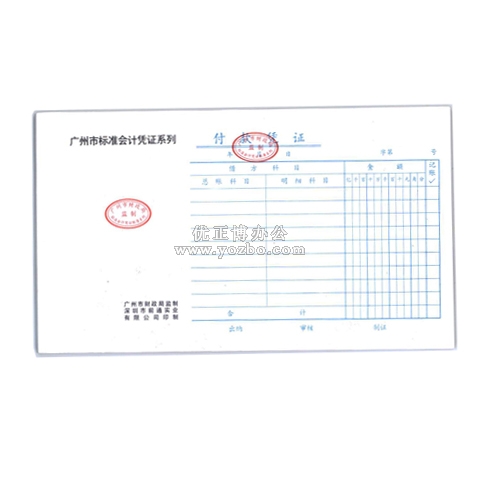 前通会计凭证 付款凭证24K/50页