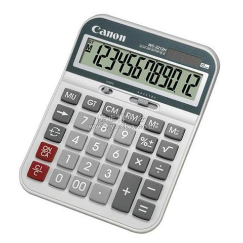 佳能WS-2212H计算器 太阳能财务计算机