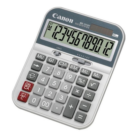 佳能WS-1212H计算器 太阳能财务计算机