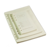 红缘 6孔活页芯 道林米黄色纸芯  100页