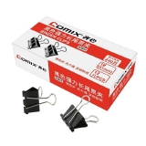 齐心B3605黑色长尾票夹 51mm 12个/纸盒