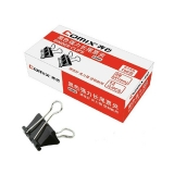 齐心B3606黑色长尾票夹 41mm 12个/纸盒