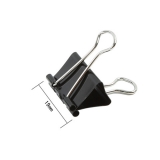 齐心B3609黑色长尾票夹 19mm 12个/纸盒