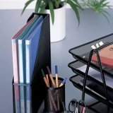 齐心B2002 耐压铁网笔筒