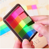 得力9060 荧光膜指示标签（五条抽取盒）44×12mm