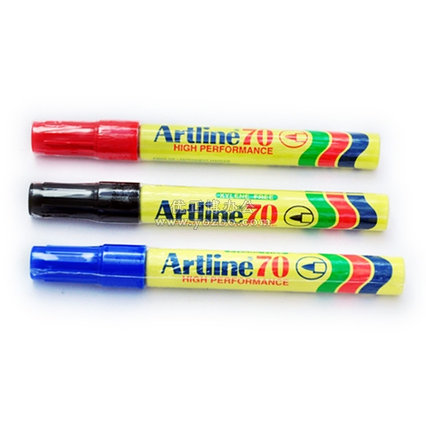 旗牌 雅丽Artline圆头油性记号笔EK-70箱头笔