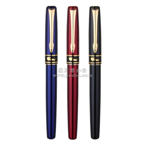 鳄鱼310钢笔 金夹黑飞梭铱金笔