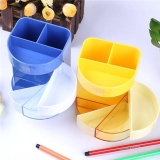 得力笔筒904四层多功能办公笔筒