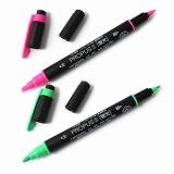 三菱荧光笔PUS-101T 粗细双头荧光笔