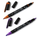 三菱荧光笔PUS-101T 粗细双头荧光笔