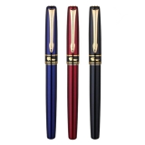 鳄鱼310钢笔 金夹黑飞梭铱金笔