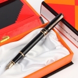 鳄鱼310钢笔 金夹黑飞梭铱金笔