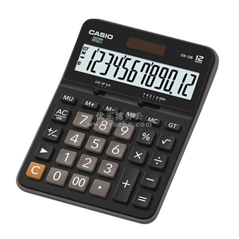 卡西欧(CASIO)12位数桌面型计算器 DX-12B