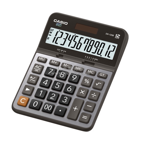 卡西欧(CASIO)12位数桌面型计算器 DX-120B