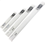 得力6220 有机玻璃直尺 超透明 20cm